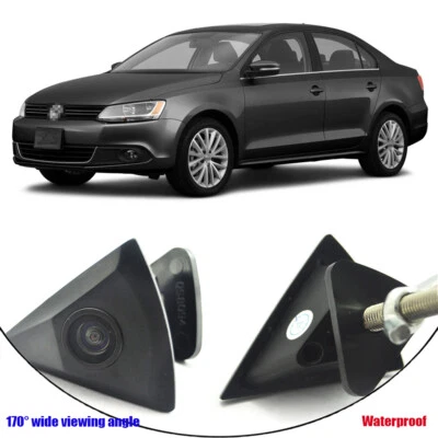 170° Full HD CCD Car Front View Camera Logo Embedded for VW Jetta 2011-2017 - Image 1 of 4