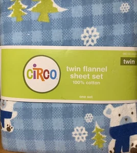 NEW Circo Winter Bears Bear 3-Piece TWIN Flannel Bed Bedding Sheet Set BOYS KIDS - Picture 1 of 2