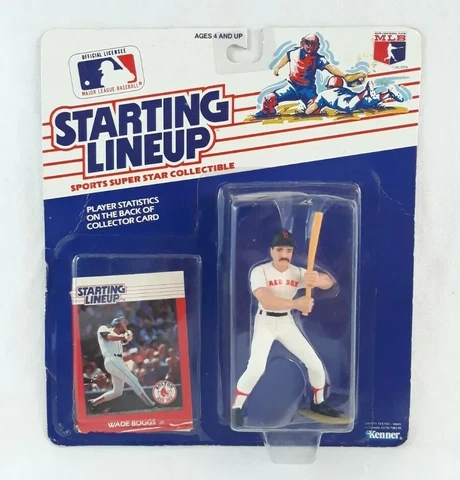 Wade Boggs Boston Red Sox Action Figure 1988 Starting Lineup with Card Cover