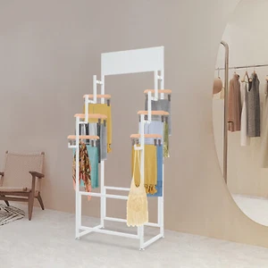 Floor Standing Carpet Display Stand Commercial Organizer Holder f/Displaying Mat - Picture 1 of 20