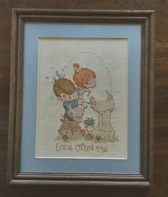 Punto de Cruz Contado MOMENTOS PRECIOSOS De Colección Completo y Enmarcado Love Lifted Me  Foto 1 de 3