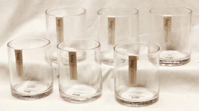 TAG прозрачный пузырь стекла двойной старомодный DOF набор из шести 6 - питьевой стакан 15 унций. - Изображение 1 из 2