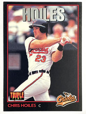 CHRIS HOILES Baltimore Orioles 1993 Leaf Triple Play Baseball Card #205