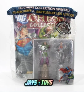 Figurine Clark Kent & Battlesuit Lex Luthor DC collezione scacchi sigillate in fabbrica - Foto 1 di 5