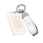 Tpu Remote Key Case Shell For Land Rover Discovery Range Rover For Jaguar Beige