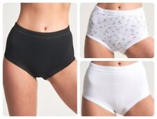 3-12 Pack Ladies Briefs, 100% Cotton Maxi Full Comfort Fit Underwear, Size 10-24