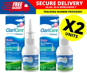 ClariCare Daily Nasal Hygiene Spray For Nasal Irritation& Blockage For Babies X2 - Picture 1 of 7