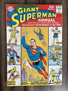 SUPERMAN ANNUAL #6-ORIGIN OF LEGION OF SUPER-HEROES-SUPERGIRL-80 PAGES FINE/VF 