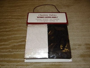 CHARLOTTE FABRICS Ultimate Leather Leather Looks I Swatch Sample Book - Designer - Picture 1 of 7
