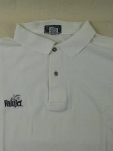 Vintage ValuJet Airlines Polo Shirt - Size Small - White - Picture 1 of 4