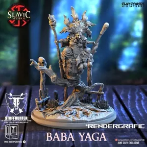 Baba Yaga - Mitos Eslavos - Fantasía de Mesa DnD Miniatura Bruja Mago - Imagen 1 de 2