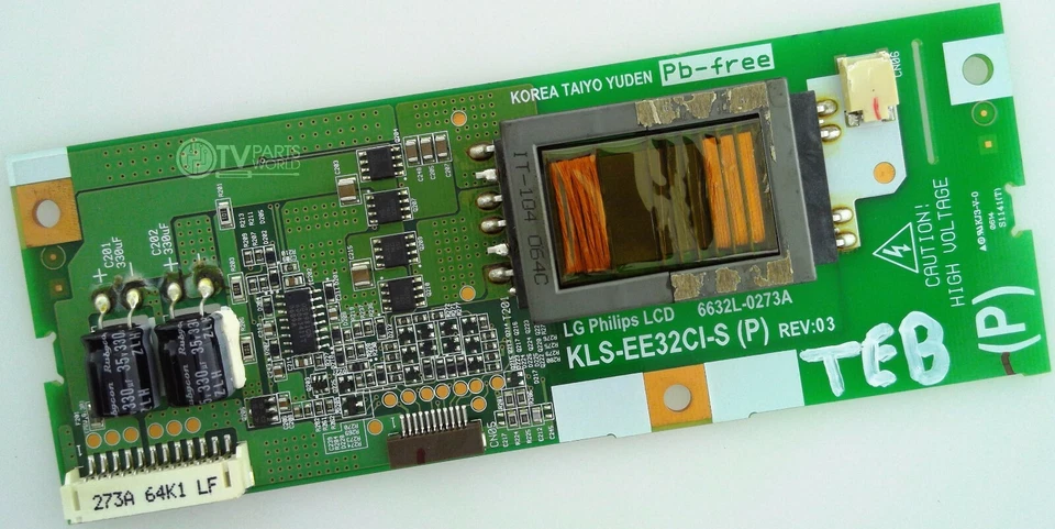 Placa inversora de retroiluminación Philips 32PF5321D/37 6632L-0273A KLS-EE32CI-S Foto 1 de 1