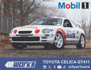 2024 Ryan Tuerck Mobil 1 Toyota Celica GT411 PRI Show Rally Hero Card - Picture 1 of 2