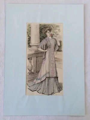 GRAVURE  PROVENANT DE "LA MODE ILLUSTREE" du 18 Avril 1909 (numéro 8) - Photo 1/2