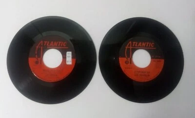 LED ZEPPELIN 45 Rpm WHOLE LOTTA LOVE - DYER MAKER Lot of 2 Vinyl Rock Records  - Image 1 of 4