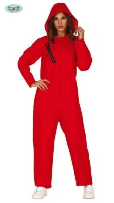 GUIRCA COSTUME CARNEVALE LA CASA DI CARTA VESTITO LADRO ADULTO DONNA LA CASA DE PAPEL