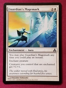 Magic The Gathering GUILDPACT GUARDIAN'S MAGEMARK tarjeta blanca Magic The Gathering - Imagen 1 de 2