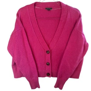Wild Fable Pink Cropped Button Front Cardigan Sweater XS Y2K Boxy Preppy Swiftie - Picture 1 of 6