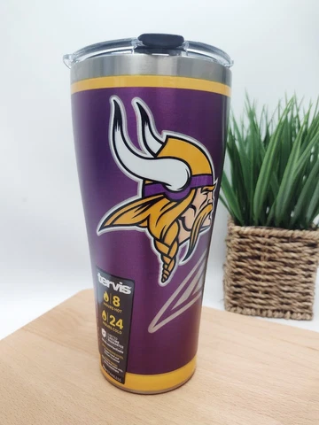 Tervis - 30oz Stainless Steel tumbler - NFL -  Minnesota Vikings (RUSH) Cover