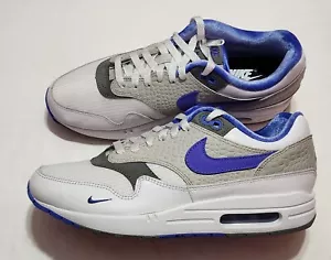 Nike By You Air Max 1 FJ8893-900 White Blue Croc Mens’s Sz 9/10.5 Women's Rare - Picture 1 of 9