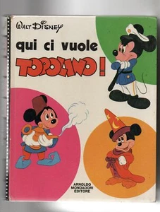 CARTONATO QUI CI VUOLE TOPOLINO - W. DISNEY - MONDADORI - 1971 - libro illust... - Foto 1 di 1