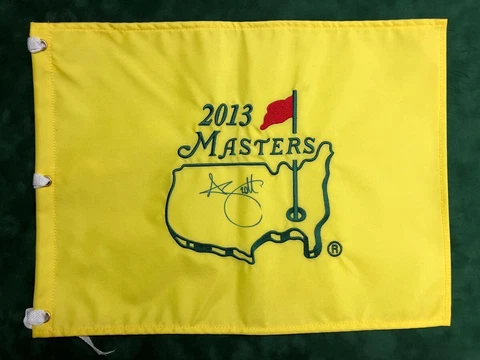 Adam SCOTT SIGNED AUTOGRAPH 2013 Golf Flag Masters Winner Augusta AFTAL COA Cover