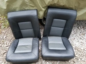 Mercedes s600 coupe back seat set black leather v12 trim c140 1992-99 CL600 OEM - Picture 1 of 12