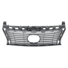 Grille For 13-15 Lexus Es350 Front Upper Painted Silver Shell And Insert Plastic