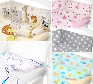 Baby Bedding Set 2 Pcs Cot Bed Quilt Duvet Pillow Case Cover Nursery New Designs