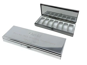Caja de píldoras personalizada de 7 días - regalo médico de salud de viaje grabado - Imagen 1 de 5