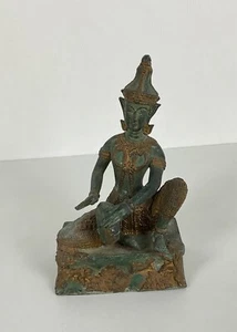 Alte wunderschöne Statue, Prinz Thai Bronzefigur Asien - Bild 1 von 10
