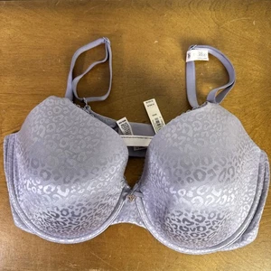 Sujetador con aros Victoria's Secret ligeramente forrado cobertura completa ribete de encaje talla 38DD - Imagen 1 de 5