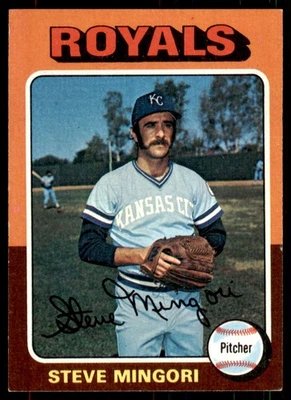 1975 Topps Steve Mingori Kansas City Royals #544 - Image 1 of 2