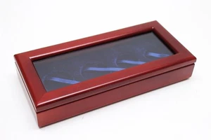 Glass Top Wood Box to Hold Coins Capsules, ATHH Silver Morgan, Peace, Half, Dime - Picture 1 of 7