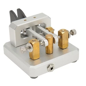 Morse Code Key Double Paddle Automatic Shortwave Portable Cw Morse Telegraph IDM - Picture 1 of 12