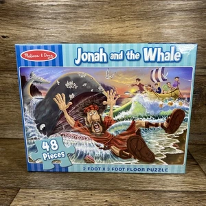 Melissa & Doug - Jonah und der Wal (48) Stck. 2 Fuß x 3 Fuß Bodenpuzzle - Bild 1 von 5