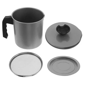 Contenedor de grasa de tocino con colador - Contenedor de grasa guardián apto para lavavajillas - Imagen 1 de 12