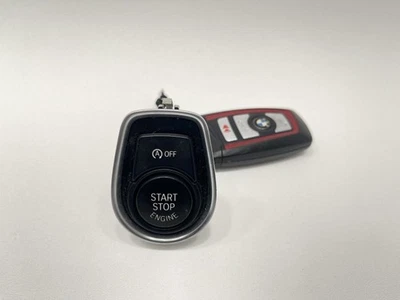 BMW 320i 2012-2018 botón de arranque negro con llave roja inteligente 53478 Foto 1 de 4