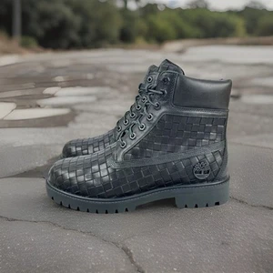 Timberland - Botas de encaje de cuero tejido de 6 pulgadas Talla: UK 11.5 / US 12 / 46 - Imagen 1 de 12