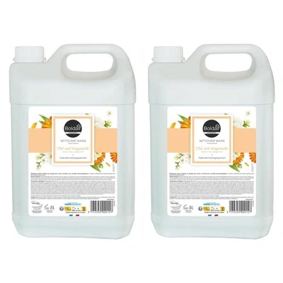 [26100150-2] Boldair Lot de 2 Bidons de 5 litres de savon crème lavante Mains... - Photo 1/4