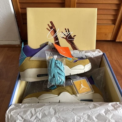 Talla 9 - Air Jordan 4 Retro SP 30 Aniversario Desert Moss Union DJ5718-300 Foto 1 de 4