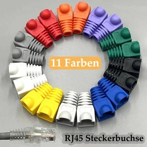 RJ45 Stecker Boots Cat5e Cat6 Netzwerk LAN Ethernet Patchkabel Stiefelabdeckung - Picture 1 of 20