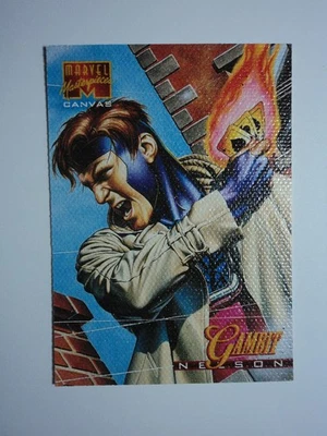 1995 MARVEL MASTERPIECES - CANVAS CARD - ( 7 OF 22 )  GAMBIT - Image 1 of 4
