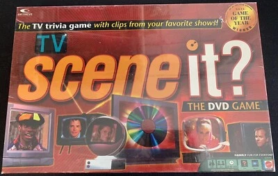Scene It? TV Trivia DVD Game; Favorite Shows By Mattel,New Sealed 2005 - Image 1 of 4