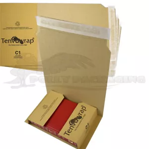 BOOK WRAP C1 Amazon Style 216x151x(0-51mm) POSTAL BOXES Royal Mail Large Letter - Picture 1 of 5
