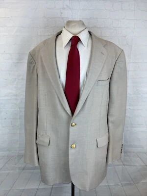 Blazer PRIMAVERA/VERANO Robert Stock Para Hombre Beige Mezcla Lana 48L $495 Foto 1 de 4