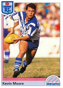 1992 CANTERBURY BULLDOGS NRL Card KEVIN MOORE - Picture 1 of 2