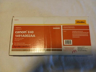 Office Max восстановленный лазерный картридж с тонером E40 1491A002AA новый в открытой коробке - Изображение 1 из 2