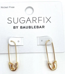 Sugarfix by BaubleBar Pin Drop Earrings Safety Pin Punk - Picture 1 of 3