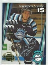 2000-01 Chicoutimi Sagueneens (QMJHL) Sebastien Laprise (autographed)